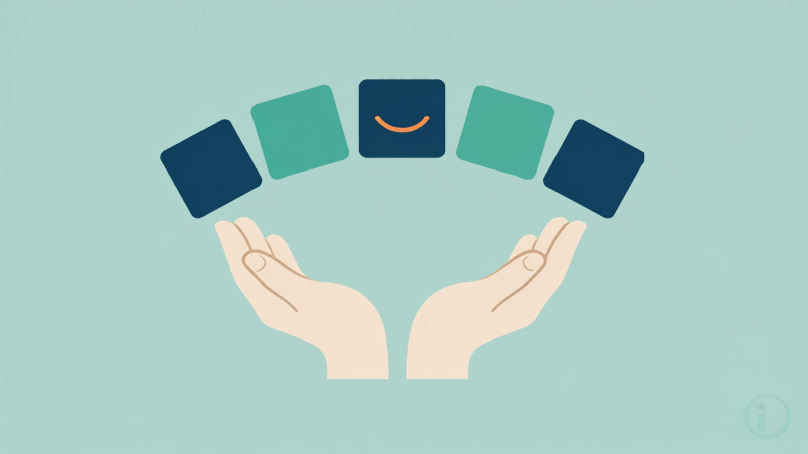 Illustration of the seven aged care quality standards arranged as a simple labelled map with a smile curve